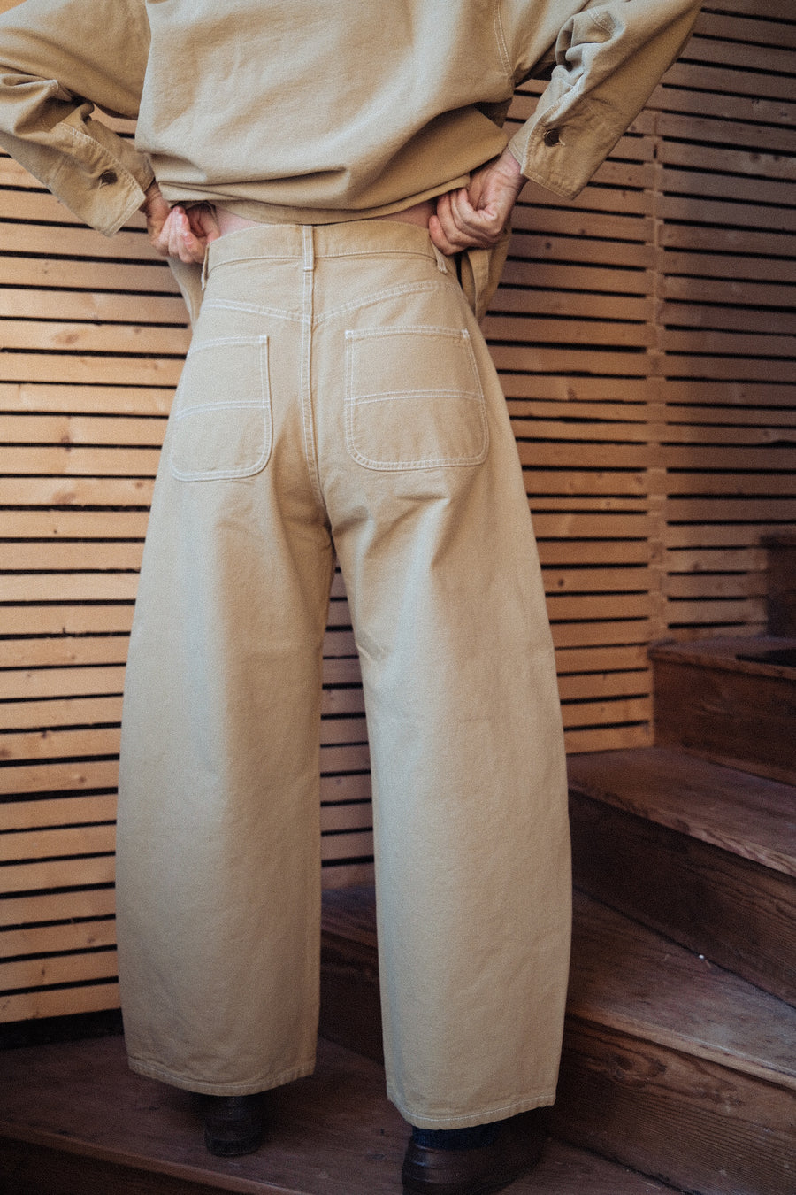 PRE-ORDER - Adult Canvas Roper Jean - Hay - Custom Inseam