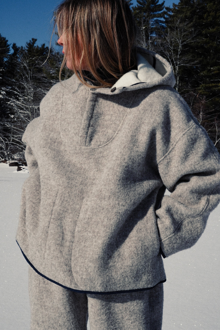 PRE-ORDER - Adult Shetland Wool Reversible Anorak