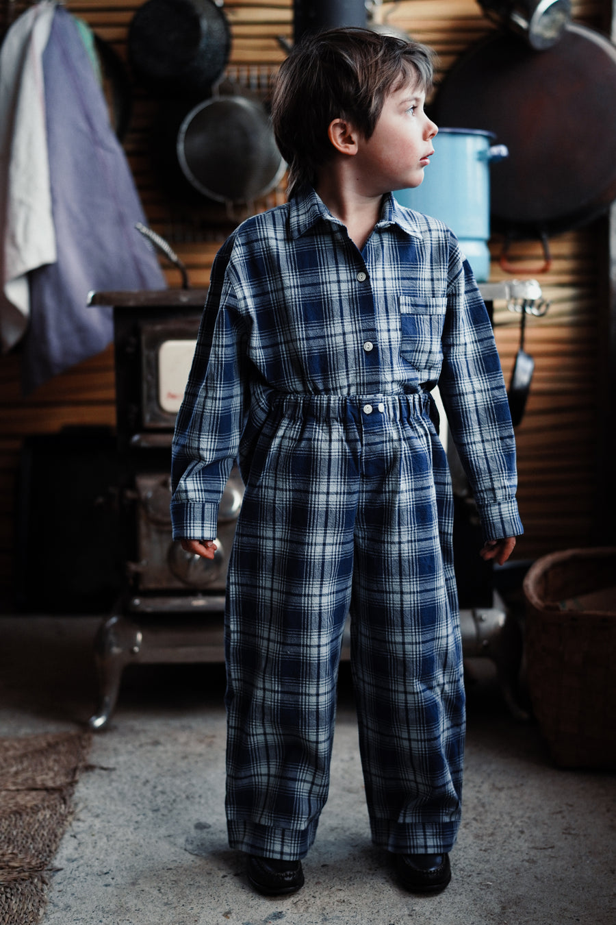 PRE-ORDER - Kids Plaid Morning Pant