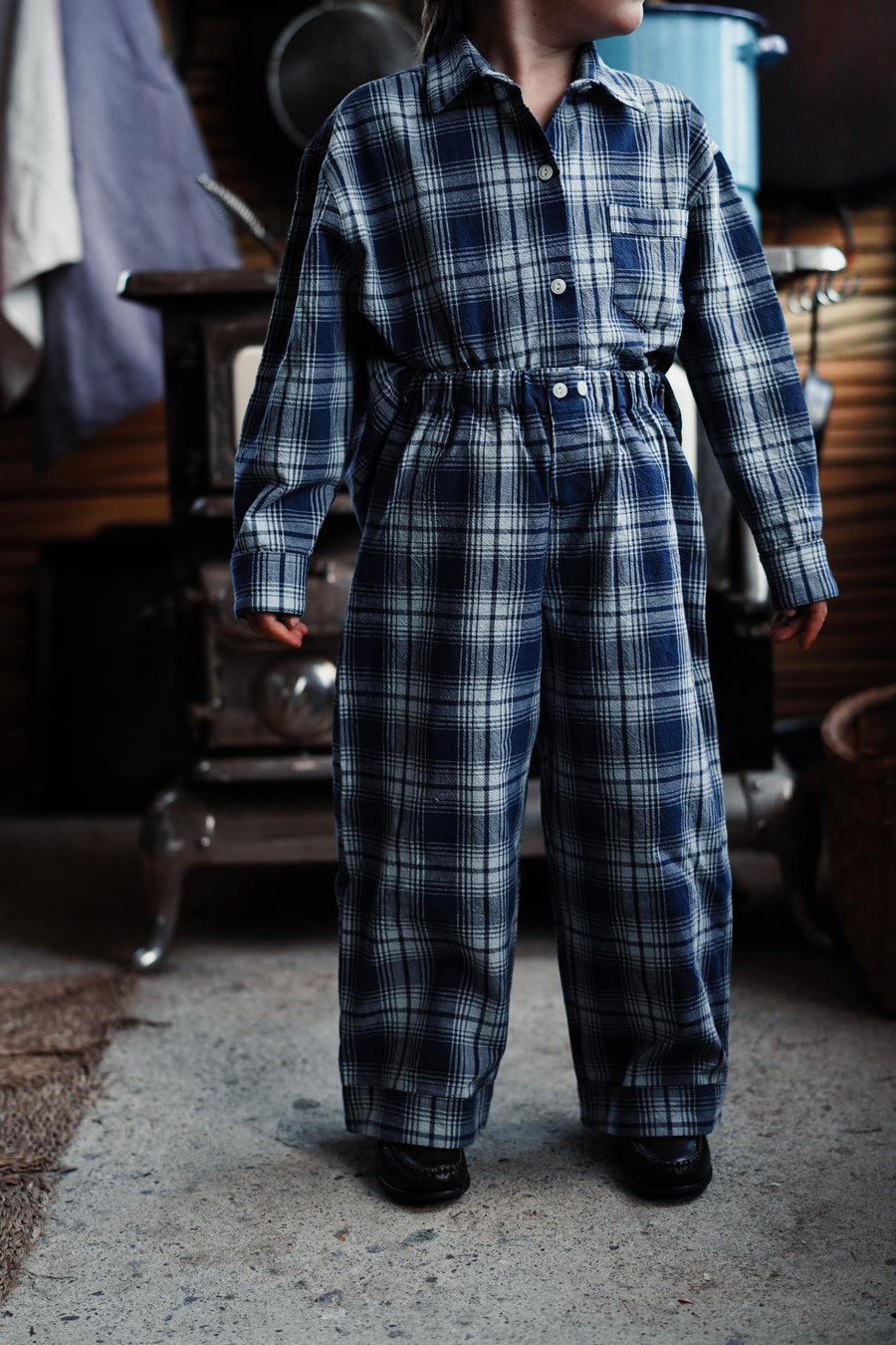 PRE-ORDER - Kids Plaid Morning Pant