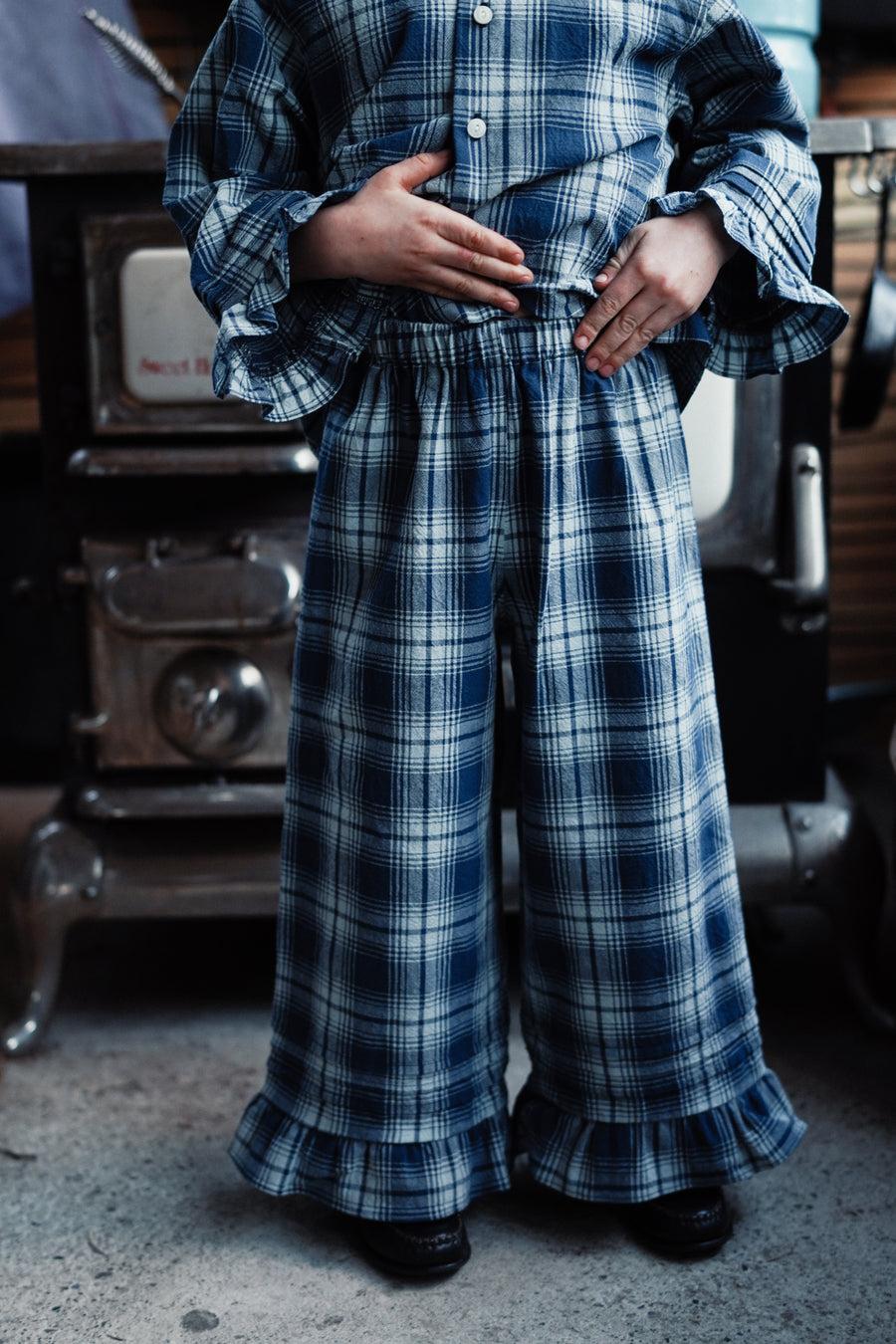 PRE-ORDER - Kids Plaid Pillowcase Pant