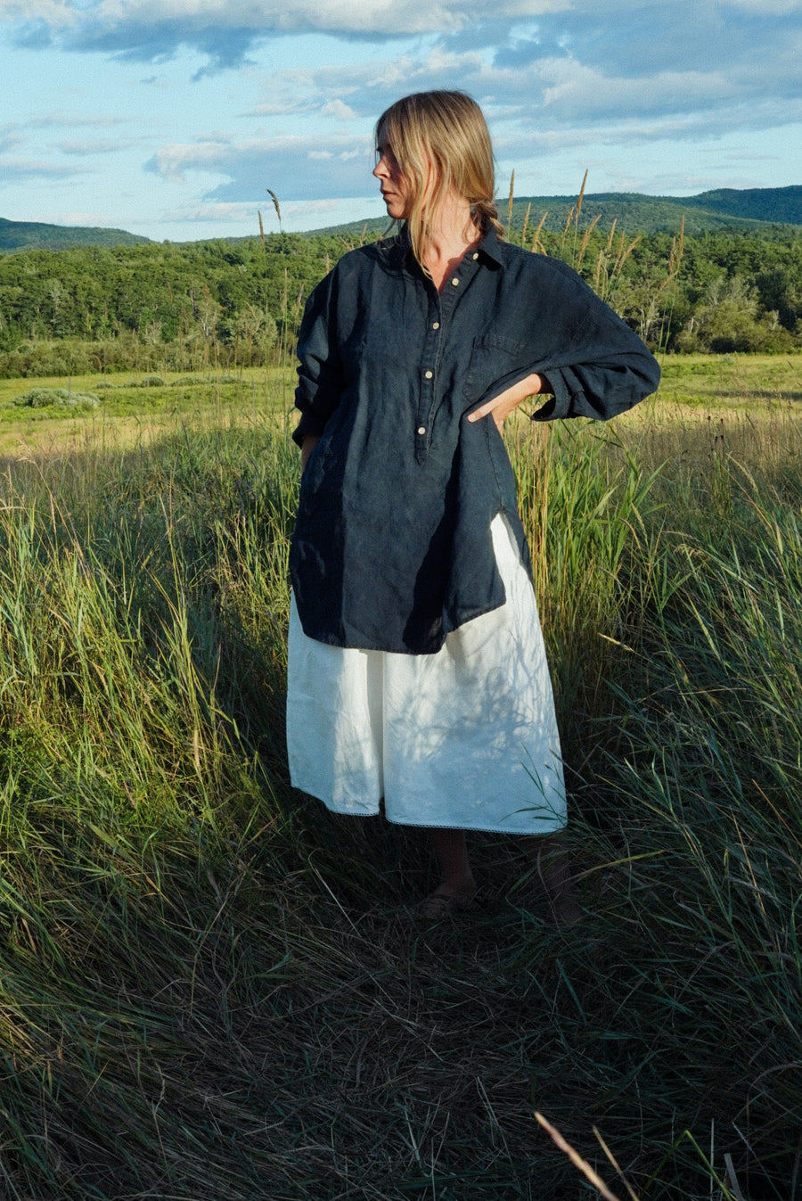 PRE-ORDER - Adult Linen Afternoon Pullover