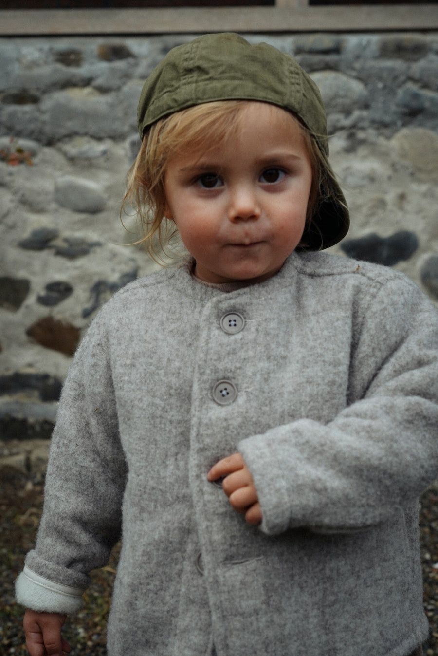 HOLIDAY SHIPPING - Kids Shetland Gray Liner Coat