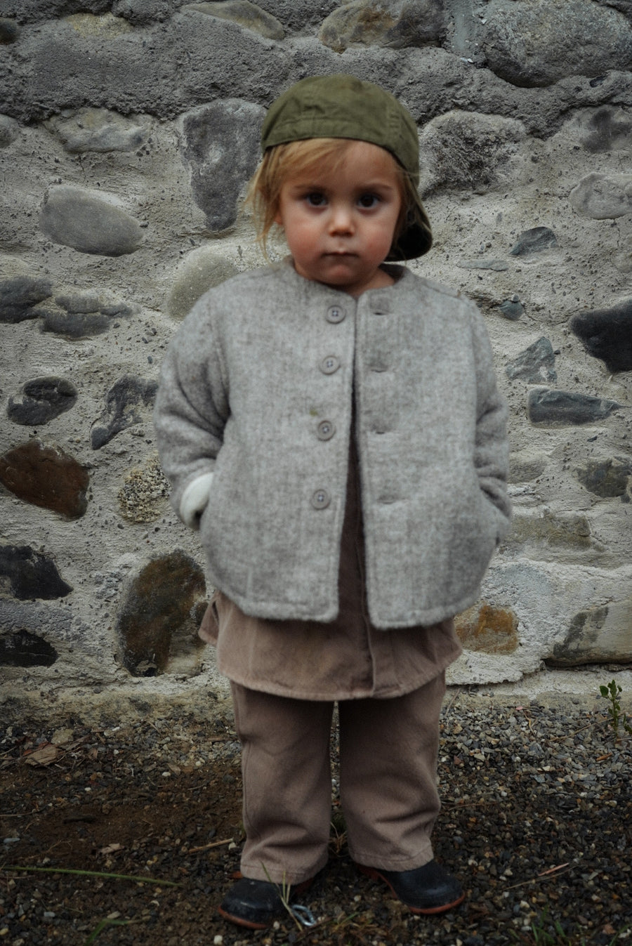 HOLIDAY SHIPPING - Kids Shetland Gray Liner Coat