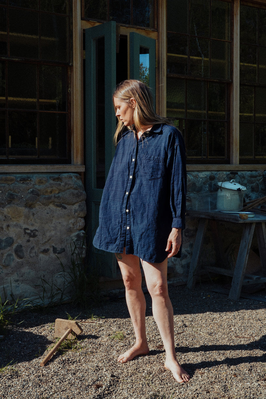 PRE-ORDER - Adult Plaid Double Gauze Morning Shirt
